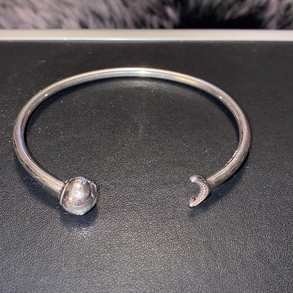 Pandora Moments Moon and Stars Open Bangle - Picture 2 of 5